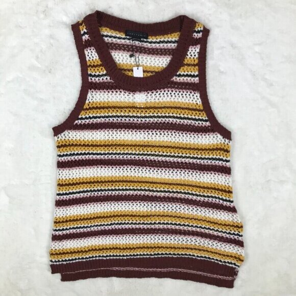 SANCTUARY Crochet Sweater Vest NWT Large - Picture 5 of 12